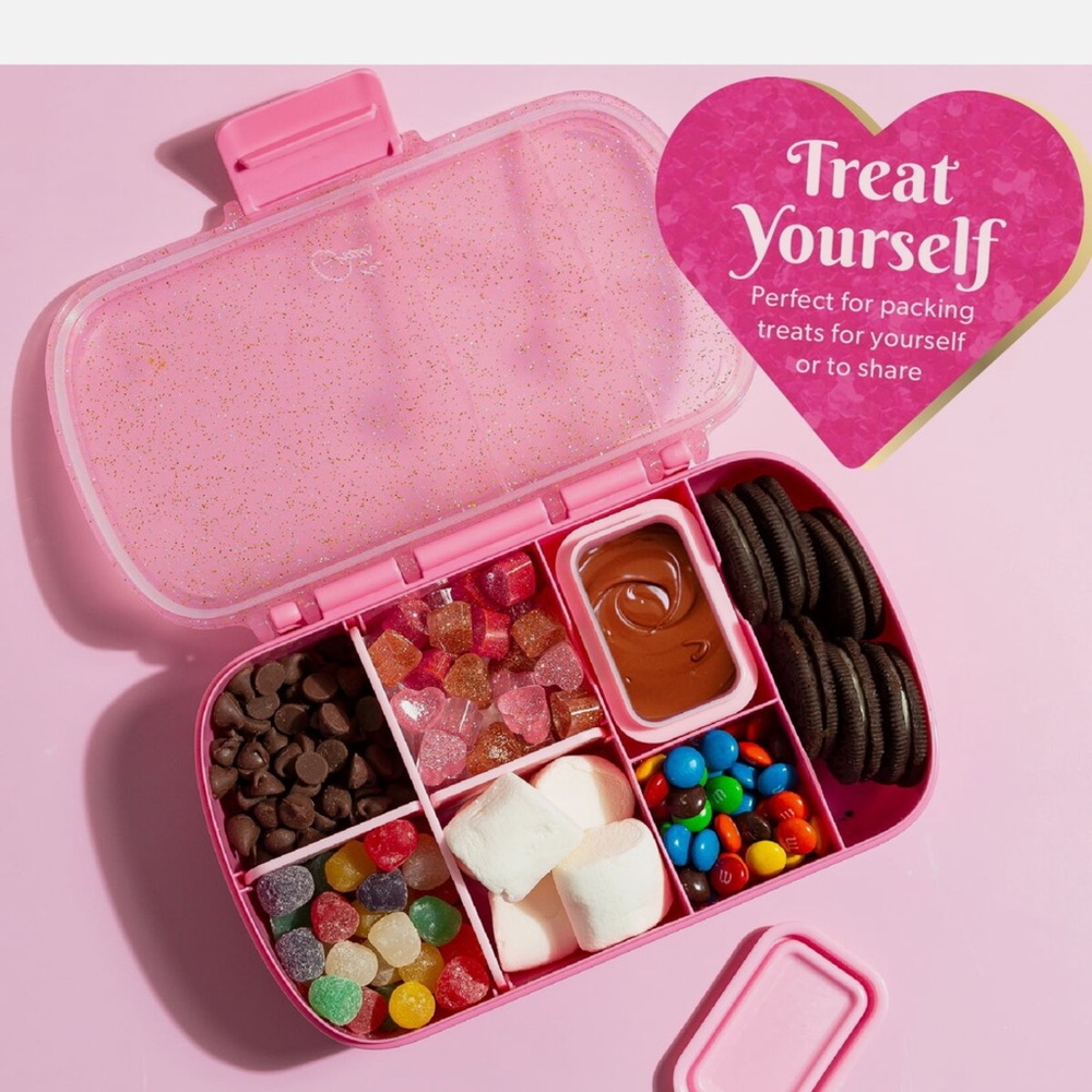 Pink glitter snack Box